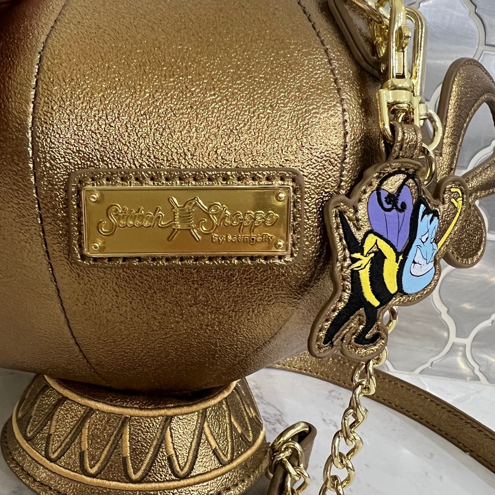 Loungefly Stitch Shoppe Aladdin Genie Lamp Crossbody Bag